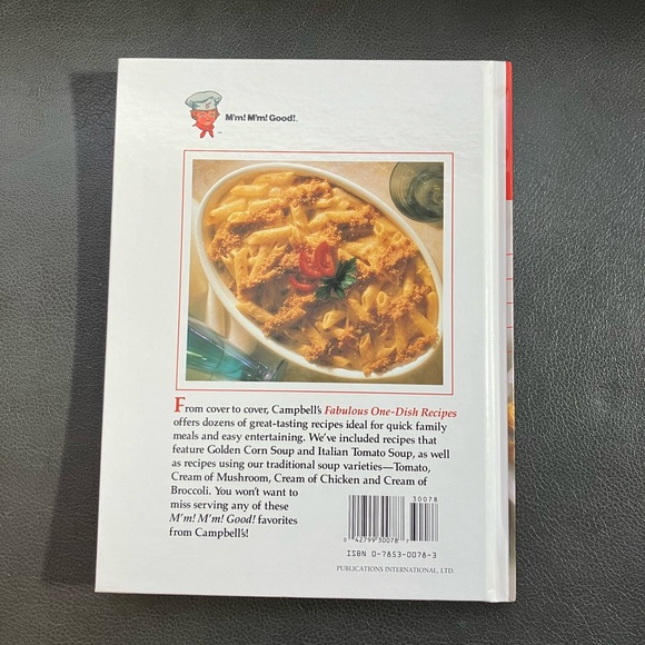 2/$20 Campbell's Fabulous One-Dish Recipes Hard Cover Book 1992 Campbell Soup - Picture 2 of 4